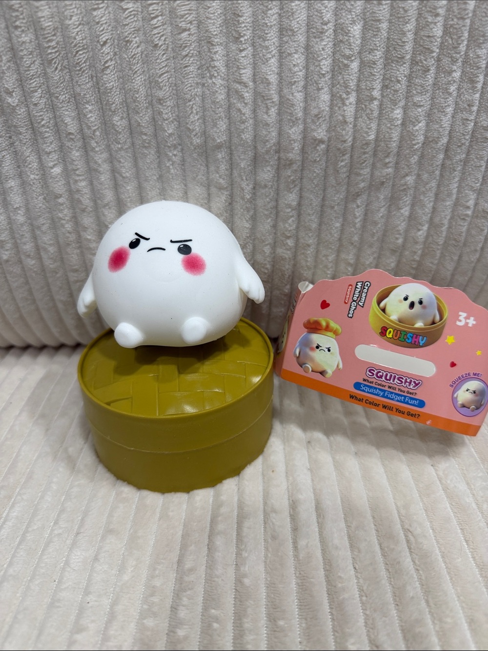 Squishy White Ghost Blind Box - happy, mad, surprised are the random options